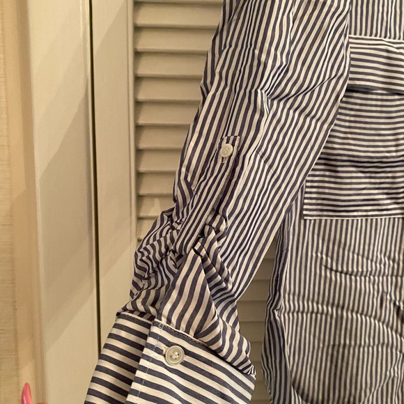 Zara pinstriped blouse size M NWT - Picture 2 of 6